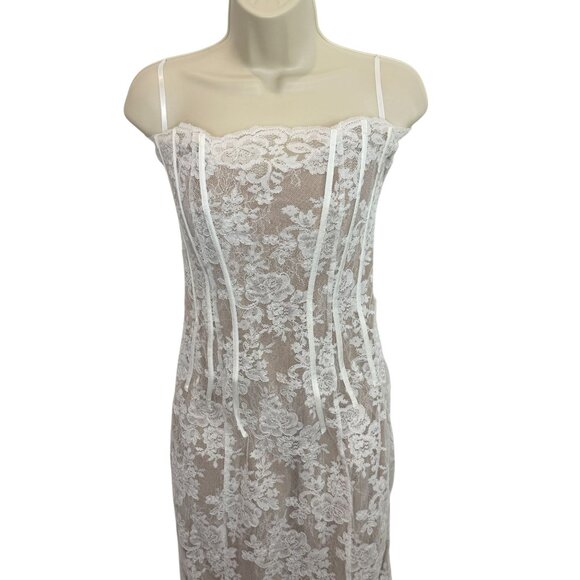 NEW V. Chapman White Capulet Midi Dress NWT - Size 6 - Picture 5 of 12